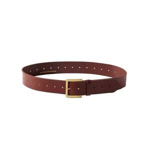 ANTHROPOLOGIE Adjustable Square Buckle Belt in Brown S